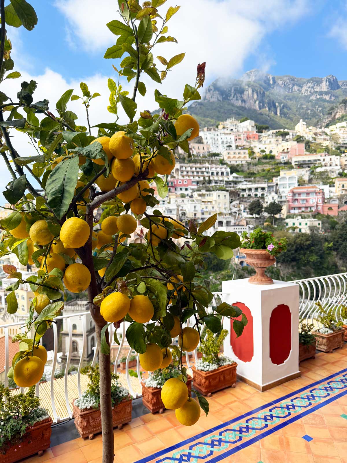 lemons in positano